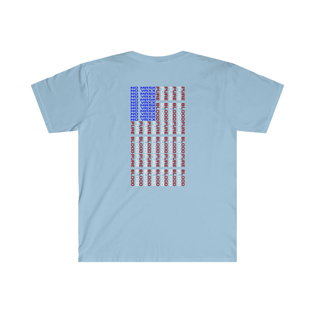 IQ NOT VAXXED FLAG Unisex Softstyle T-Shirt