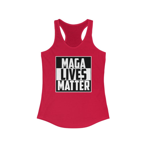 MAGA LIVES MATTER Women's Ideal Racerback Tank