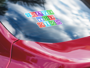 SAVE THE KIDS Die-Cut Stickers