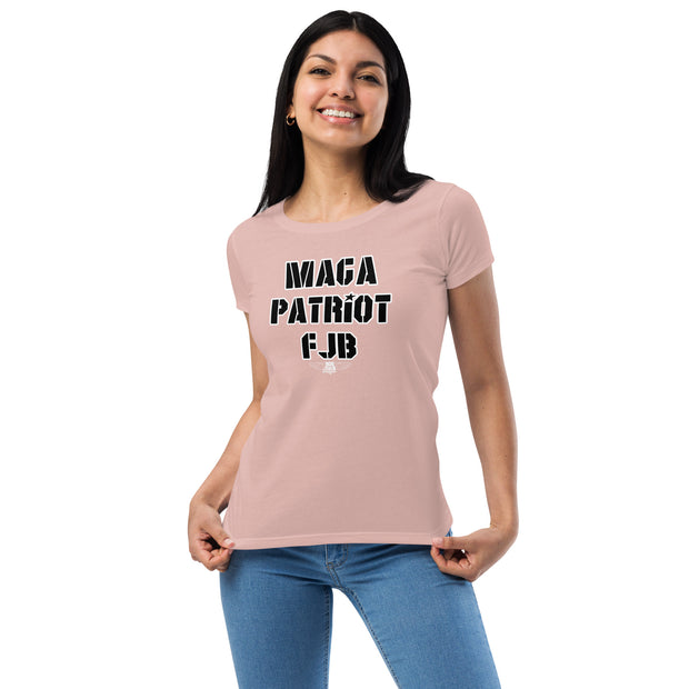 MAGA PATRIOT FJB CLEAN Women’s fitted t-shirt