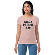 MAGA PATRIOT FJB CLEAN Women’s fitted t-shirt
