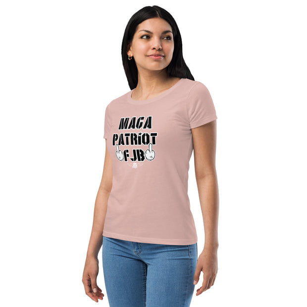MAGA PATRIOT FJB Women’s fitted t-shirt