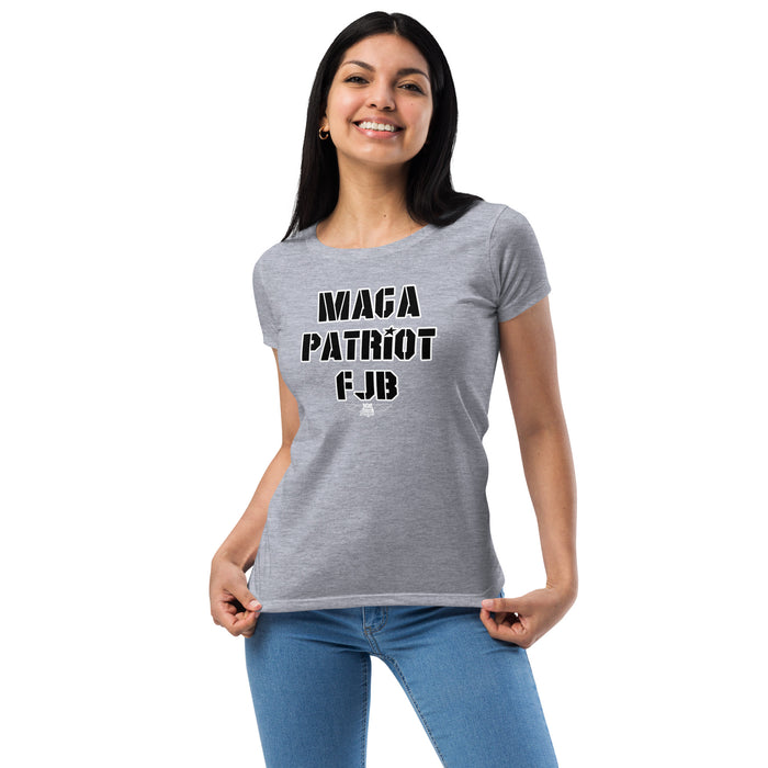 MAGA PATRIOT FJB CLEAN Women’s fitted t-shirt
