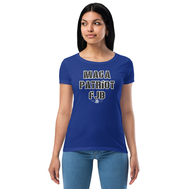 MAGA PATRIOT FJB CLEAN Women’s fitted t-shirt